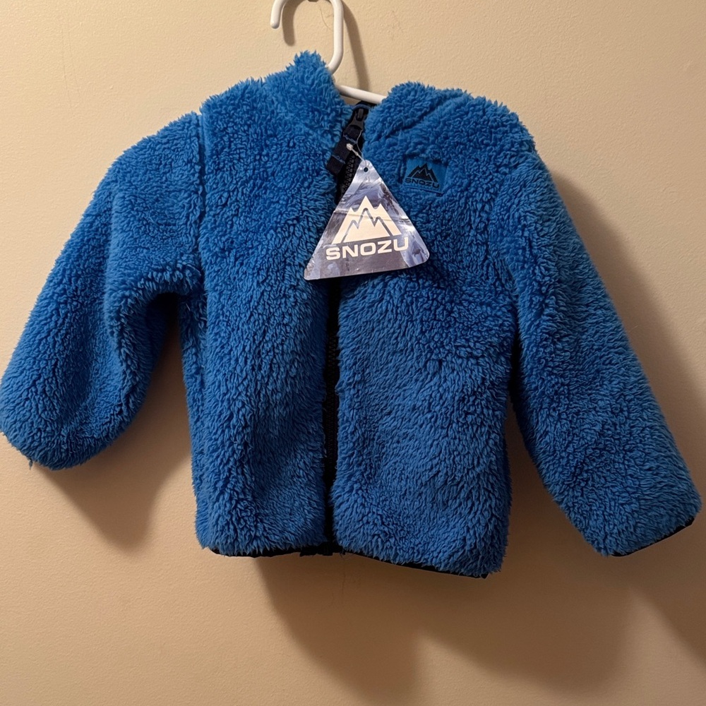 Snozu Vibrant Blue Sherpa Jacket NWT